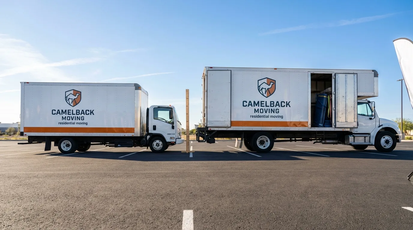Moving truck size capacity guide in Lambertville
